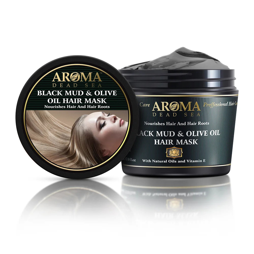 Hair Mask with Black Mud & Olive Oil 500ml