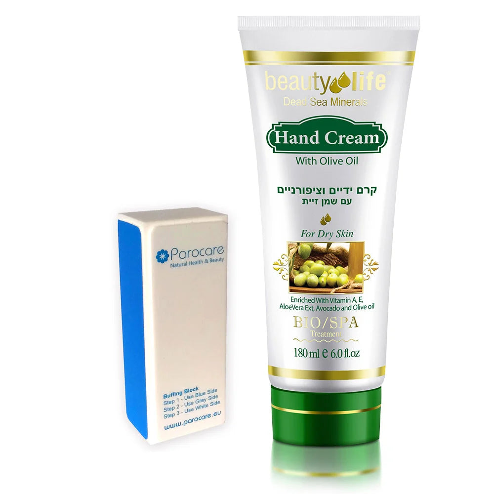 Hand and Nail Cream 180 ml + Buffing Block