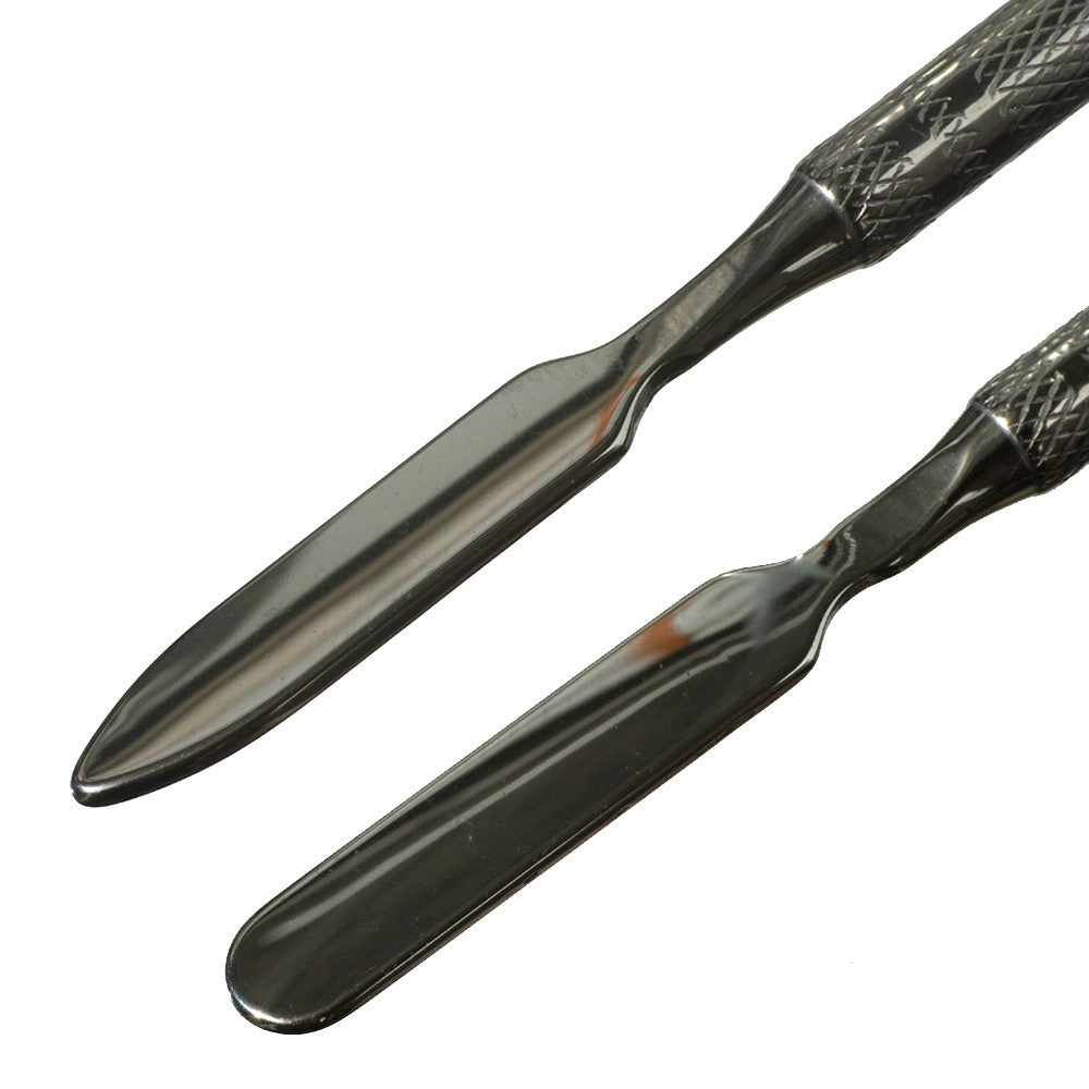 Cosmetic spatula made of surgical steel